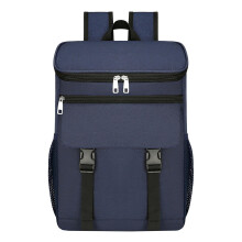 Insulated Cooler Backpack Black 30-Can Soft-Sided Lunch Bag