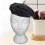 Wig Display Stand Styrofoam Head Model White 20.47 Inch 6