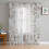 Sheer Curtains Spring Floral Butterfly Tree Design Voile 3
