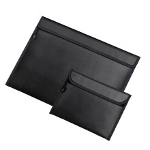 Fireproof Document Bag Waterproof Zipper Storage for Cash