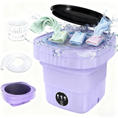 Mini Washer Portable Foldable 2.91 Gal 3-Mode Clean 1