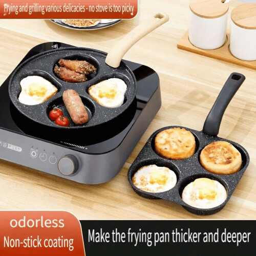 Cast Iron Egg Cooker and Frying Pan 4-in-1