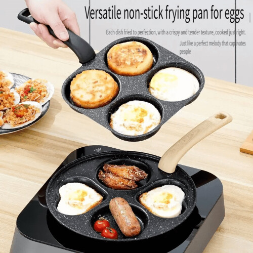 Cast Iron Egg Cooker and Frying Pan 4-in-1 1