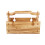 Picnic Basket Folding Desk with Wine and Bread Storage 4