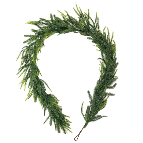 Artificial Norfolk Pine Garland Green Faux Pine 6 ft 1