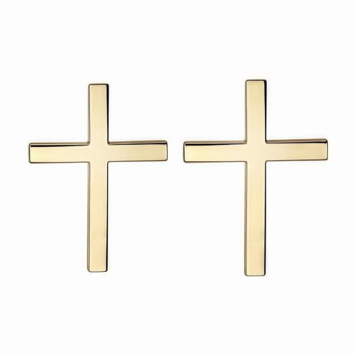 Metal Jesus Cross Decals 2 pcs for Car Trunk Tailgate 2