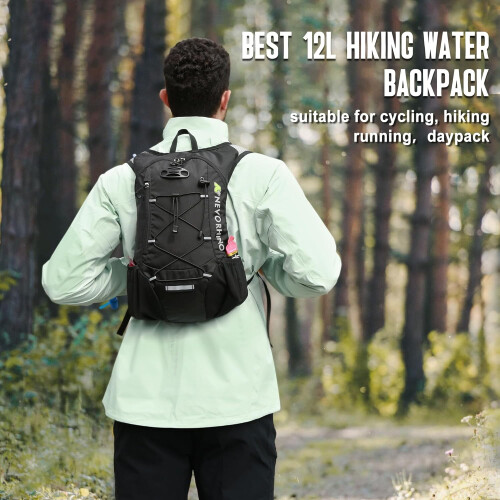 Hydration Backpack 12L with 2L Leakproof Bladder 1