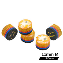 CRICAL Rainbow Tip Billiards Cue Tips 5 pcs 11 mm
