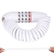 4-Digit Retractable Bike Lock Portable Security Chain