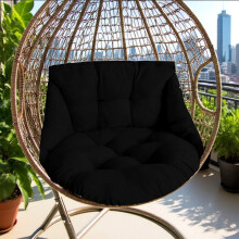 Hammock Chair Cushion Round Thick Seat and Nest Back Pillow