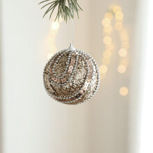 Rose Gold Christmas Bauble Shatterproof 3 inch