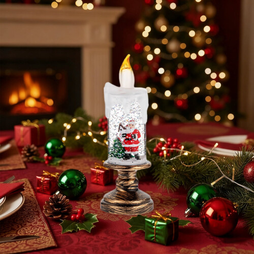 LED Christmas Lights Battery-Powered Rotating Snowball 2