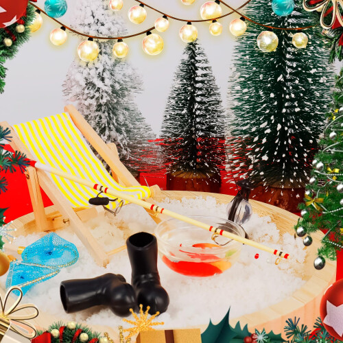 Miniature Fishing Rod Set for Elf Scene Decor 5-Pc 1