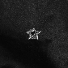 Pentagram Star Grillz Silver Teeth Caps for Men and Women