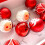 Shatterproof Glitter Christmas Ornaments 9 pcs Red White 7