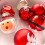 Shatterproof Glitter Christmas Ornaments 9 pcs Red White 5