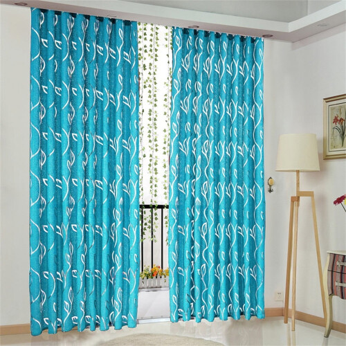 Leaf Sheer Curtain Panel Metallic Silver Vines Tree Pattern