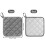 Cotton Heat Resistant Potholders Gray 6 Count 6