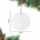 Sublimation Ceramic Ornament Blanks White Round Porcelain 3