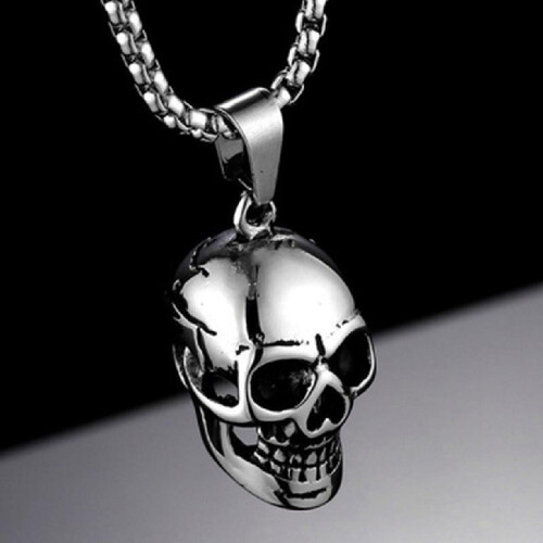 Skull Pendant Necklace for Men Customizable 1