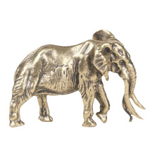 Brass elephant mascot statue desktop figurine