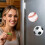 Glass Refrigerator Magnet Ball Theme 1 Piece 3