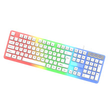 Gaming Keyboard Full Size LED Backlit Quiet 104-Key Wired