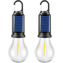 Solar Tent Lamp USB Rechargeable LED Camping Light with