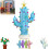 Vintage Pre-Lit Cactus Christmas Tree Luminous Green 1pc 1