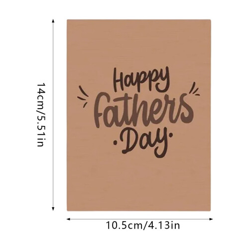 Father's Day Greeting Card Paper Carving Handmade 1 pc 1