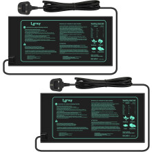 2x 21W Lerway Seedling Heating Mat Warm Heat Pad Seed Start Sprout Plant Cloning