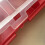 Screw Organizer Box with Lid 4 Compartments Stackable Red 5