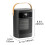 Mini Electric Fireplace Heater with 3D Flames PTC Ceramic 2