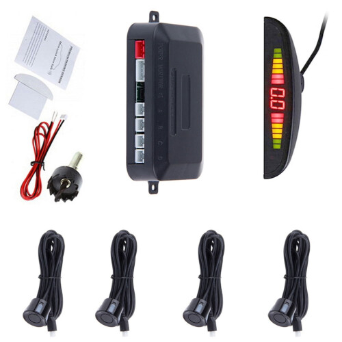 Car LED Parking Monitor with Reverse Camera Black Plastic 1