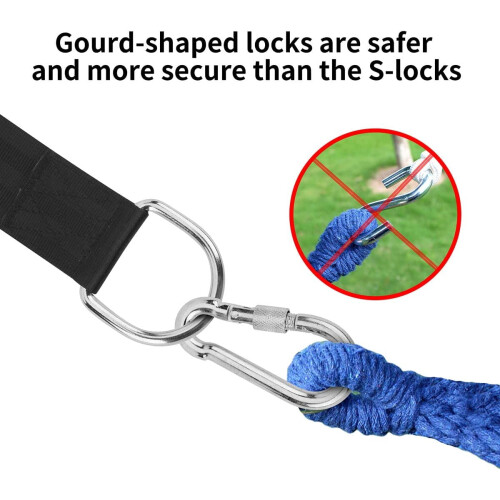 Tree Swing Hanging Straps Kit 2200 lbs 10 ft Adjustable 2
