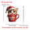 2D Acrylic Coffee Cup Christmas Ornament Animal Design 2