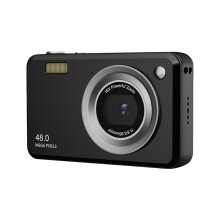 Digital Camera HD 1080p 16x Zoom 48MP 2.4-inch LCD Black