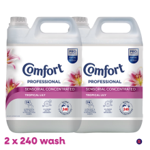 Comfort Pro Formula Sensorial Fabric Conditioner Tropical Lily Ultra Concentrated - 2 Pack (2 x 4.8L) 240 Wash