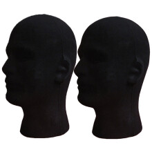 Male Mannequin Head for Cosmetics Display 2 pcs