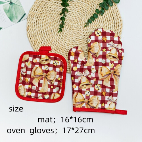 Insulation Kitchen Gloves High Temperature Resistance 2 PCS