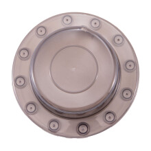 Bathtub Overflow Drain Cover Clear PVC with 12 Suction Cups