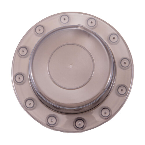 Bathtub Overflow Drain Cover Clear PVC with 12 Suction Cups