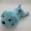 Stuffed Dog Plush Toy LED Light Up 30cm Blue 4