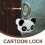 Cartoon Luggage Lock with Key 1 Set 8