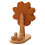 Dark Wood Windmill Ornament Set with Phone Stand and 1
