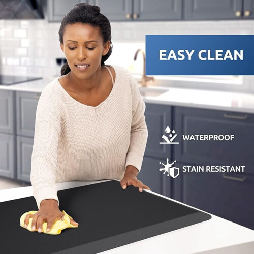 Waterproof Non-Slip Pad 17.3 x 28 Inch Black 2
