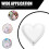 Heart-Shaped Balloon Frame White 1 Pack 5