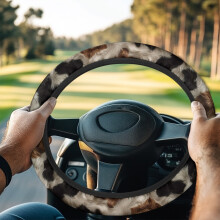 Cow Print Golf Cart Steering Wheel Cover Universal 13-14
