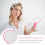 Heart-Shaped Hand Mirror ABS Orange Makeup Mirror 2 pcs 2