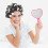 Heart-Shaped Hand Mirror ABS Orange Makeup Mirror 2 pcs 7